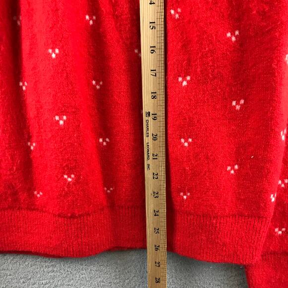 NWT H&M Loose-Fit Starry Night Jacquard-Knit Sweater Red M - Picture 3 of 8